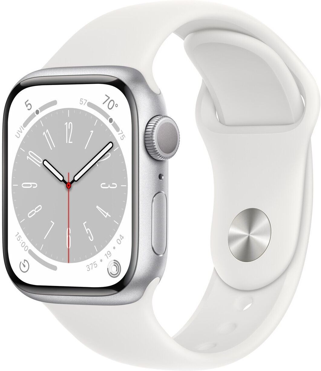 

Смарт-часы Apple Watch Series 8 А2770 41мм OLED серебристый/белый (MP6L3LL/A)