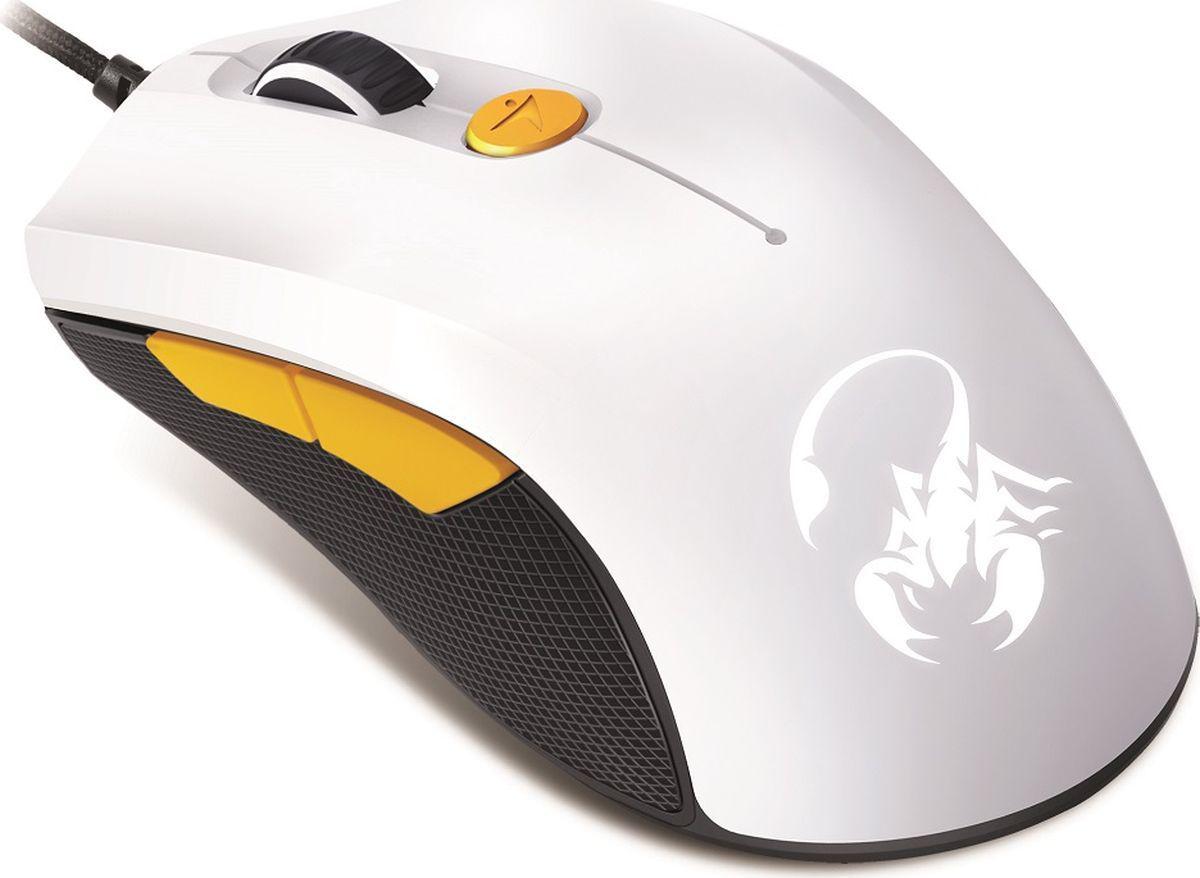 

Мышь проводная Genius Scorpion M6-600 White+Orange, Scorpion M6-600