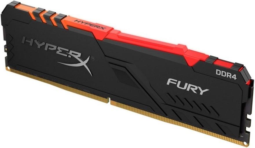 

Оперативная память Kingston HyperX Fury RGB 8Gb PC-27700 DDR4-3466 Black [HX434C16FB3A/8], HyperX Fury RGB 8Gb PC-27700 DDR4-3466