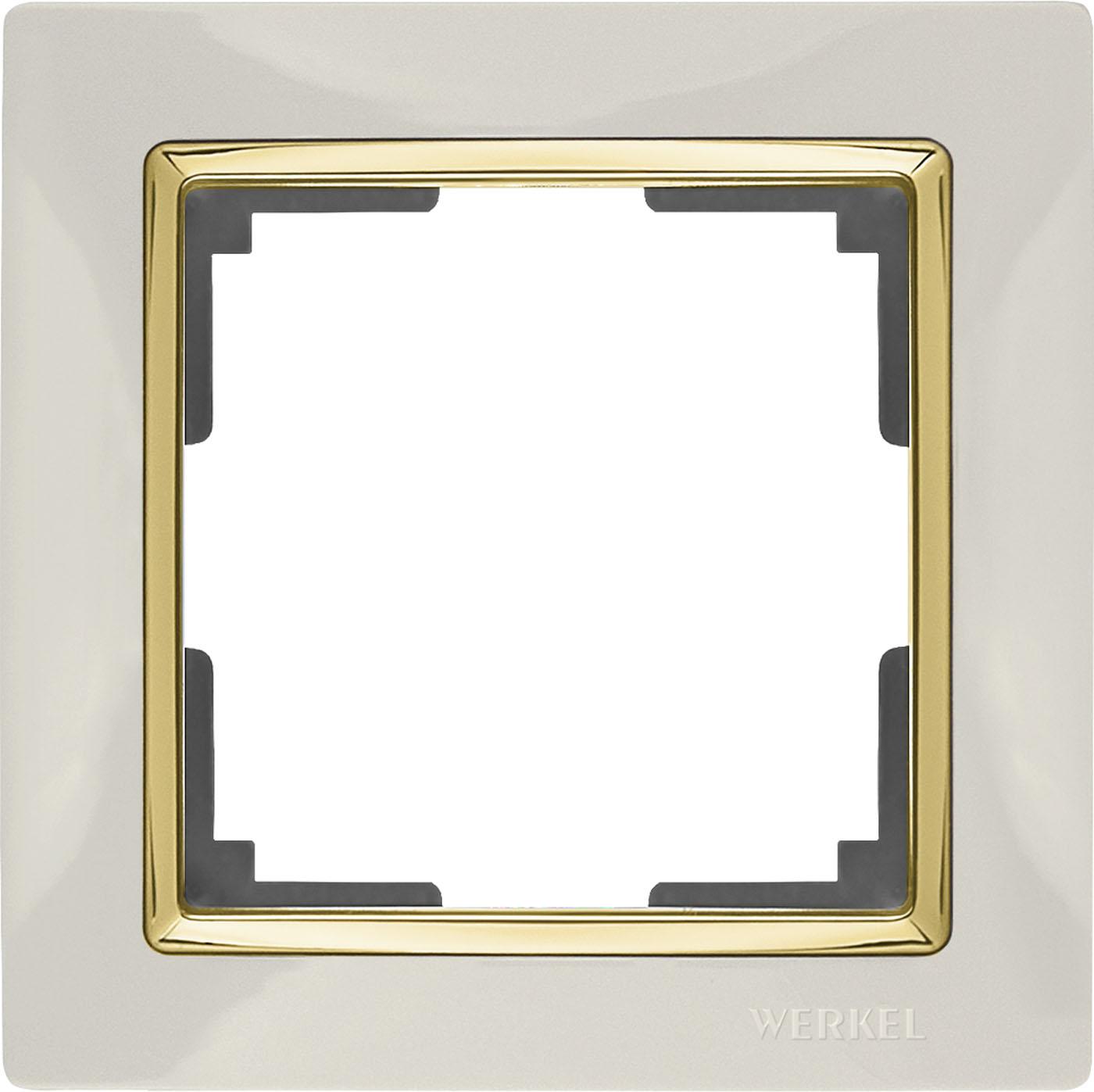 

Рамка для выключателя и розетки Werkel Snabb 1 пост WL03-Frame-01-ivory-GD слоновая кость/золото [a035247], Snabb 1 пост WL03-Frame-01-ivory-GD