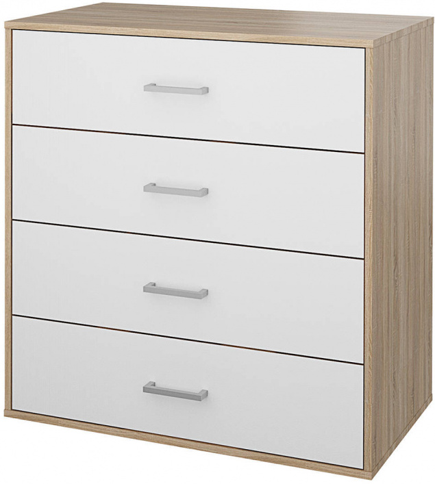 

Комод Stolline Мика СТЛ.165.14 Дуб сонома/Белый, Комод Stolline Мика СТЛ.165.14 2019016501400 Дуб сонома/Белый