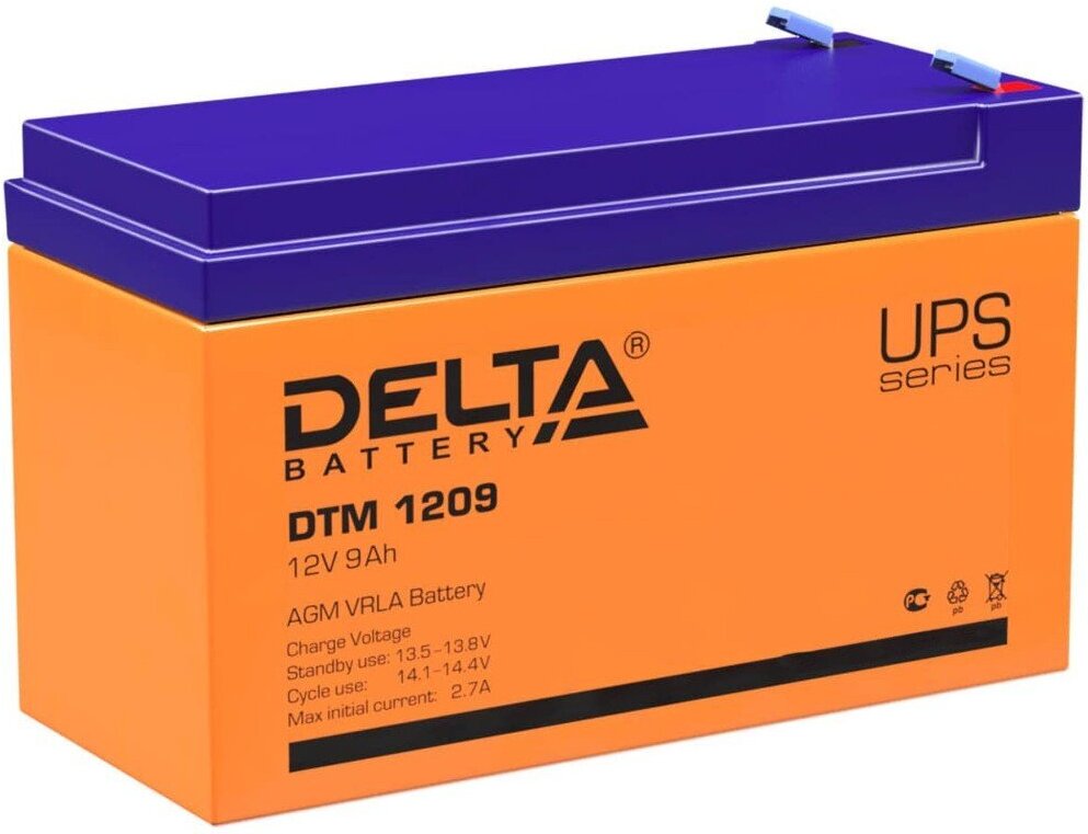 

Аккумулятор для ИБП Delta DTM 1209