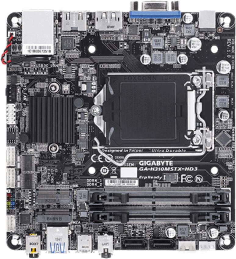 

Материнская плата Gigabyte GA-H310MSTX-HD3-CM, GA-H310MSTX-HD3-CM