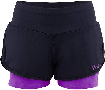 

Шорты спортивные Chanté CH36-FPB-4723-39 Betta двойные 28 Black/Purple