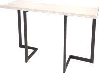 

Стол консольный Millwood Арлен 2 38-76x120x76 дуб белый крафт/металл черный