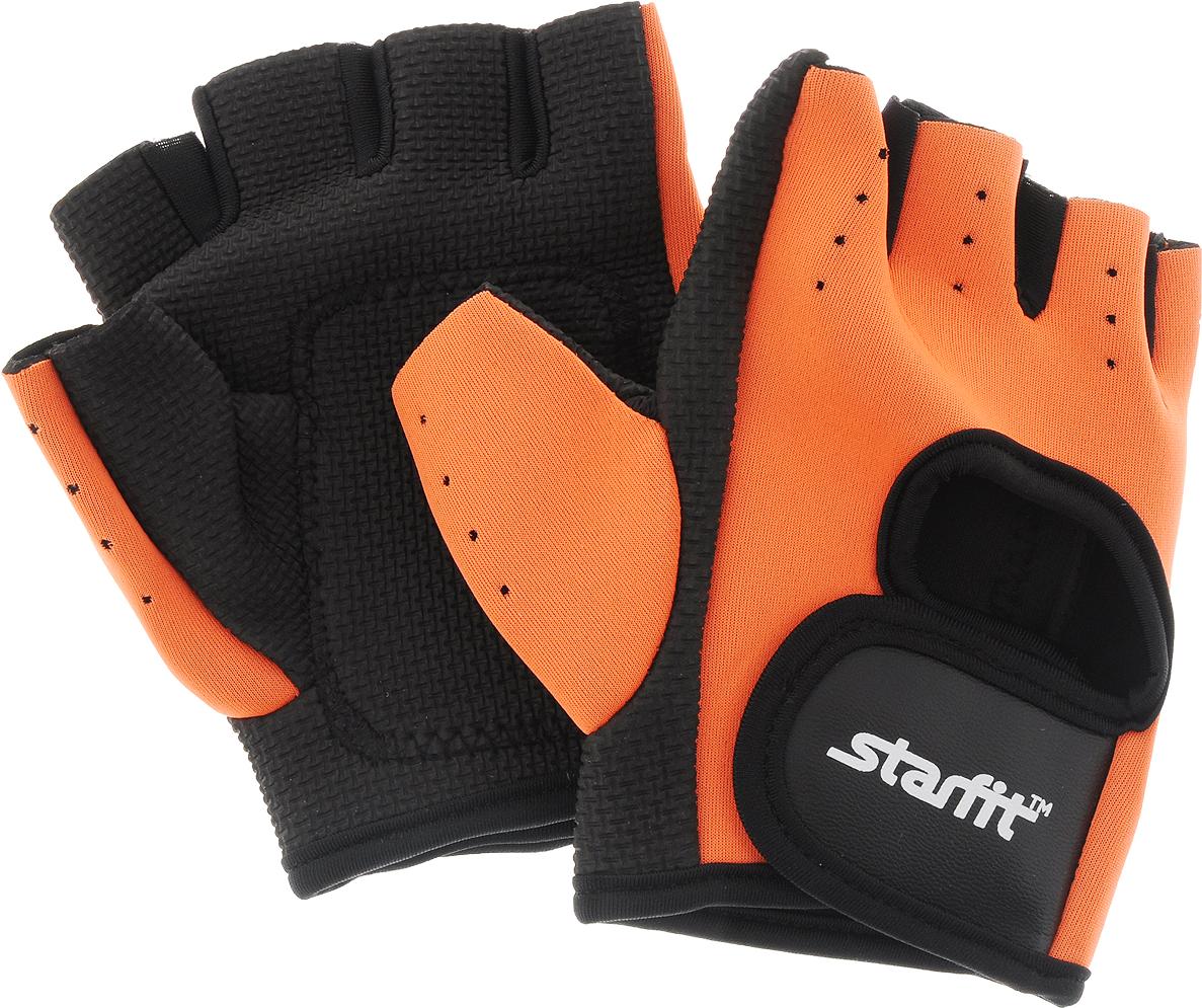

Перчатки для фитнеса Starfit SU-107 L оранжевый/черный