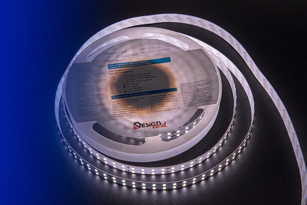 

Светодиодная лента DesignLed Лента светодиодная LUX, 5050, 120 LED/м, 28,8 Вт/м, 24В, IP33, Нейтральный белый (4000K) [DSG5120-24-NW-33], Лента светодиодная LUX, 5050, 120 LED/м, 28,8 Вт/м, 24В, IP33, Нейтральный белый (4000K)