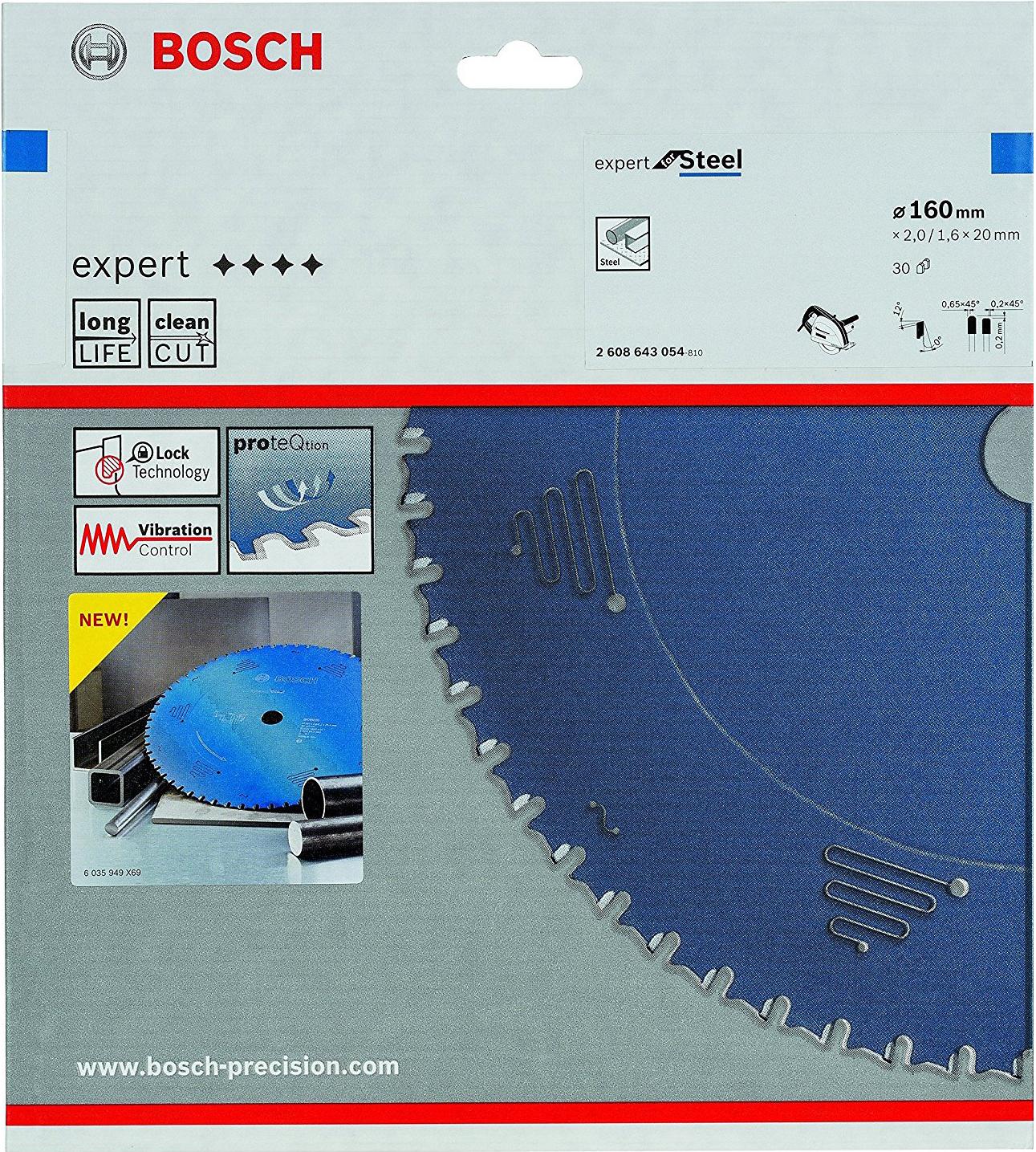 

Диск пильный Bosch 160х20 мм 30 зуб по металлу [2.608.643.054], 160х20 мм 30 зуб по металлу