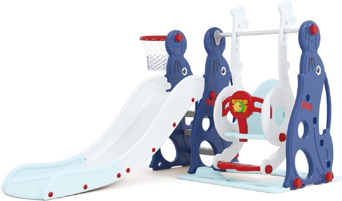 

Игровой центр детский Perfetto Sport Горка + качели Морской лев PS-044-B синий [СГ000005140], Горка + качели Морской лев PS-044-B