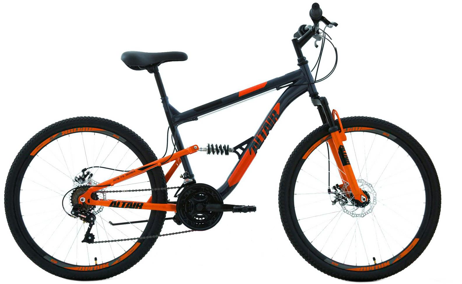 

Велосипед Forward Altair Mtb FS 26'' 2.0 Disc рама 18 дюймов 2020 серый/оранжевый [RBKT0SN6P020], Altair Mtb FS 26 2.0 Disc 2020 18'