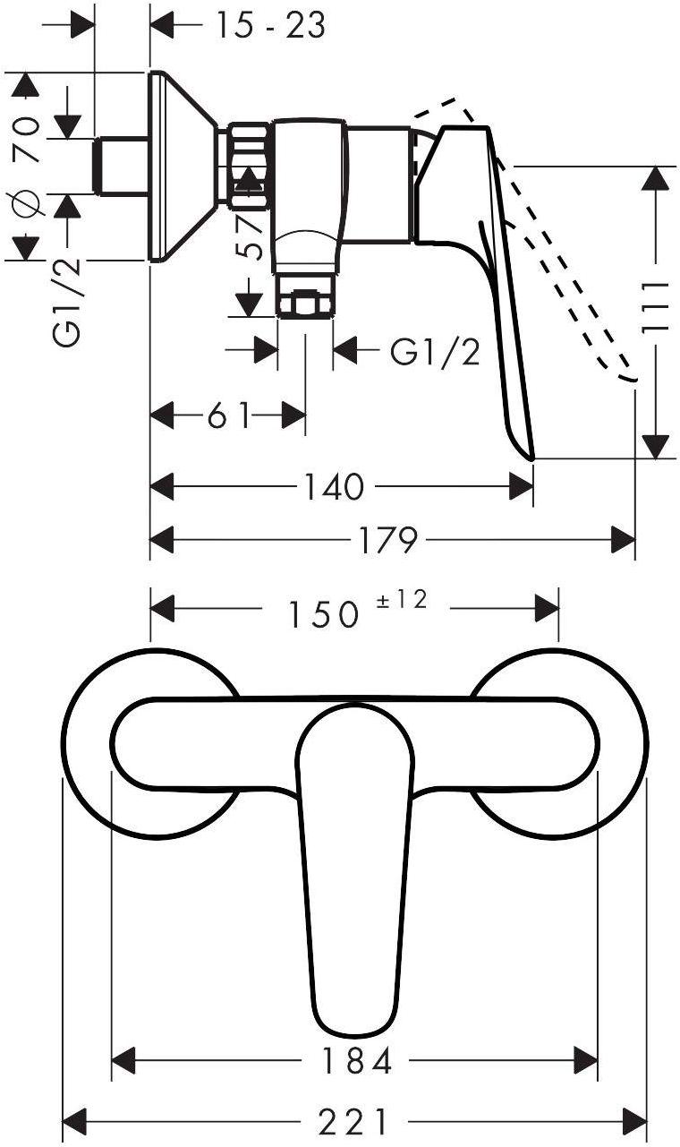 

Смеситель Hansgrohe Logis E [71602000], Logis E
