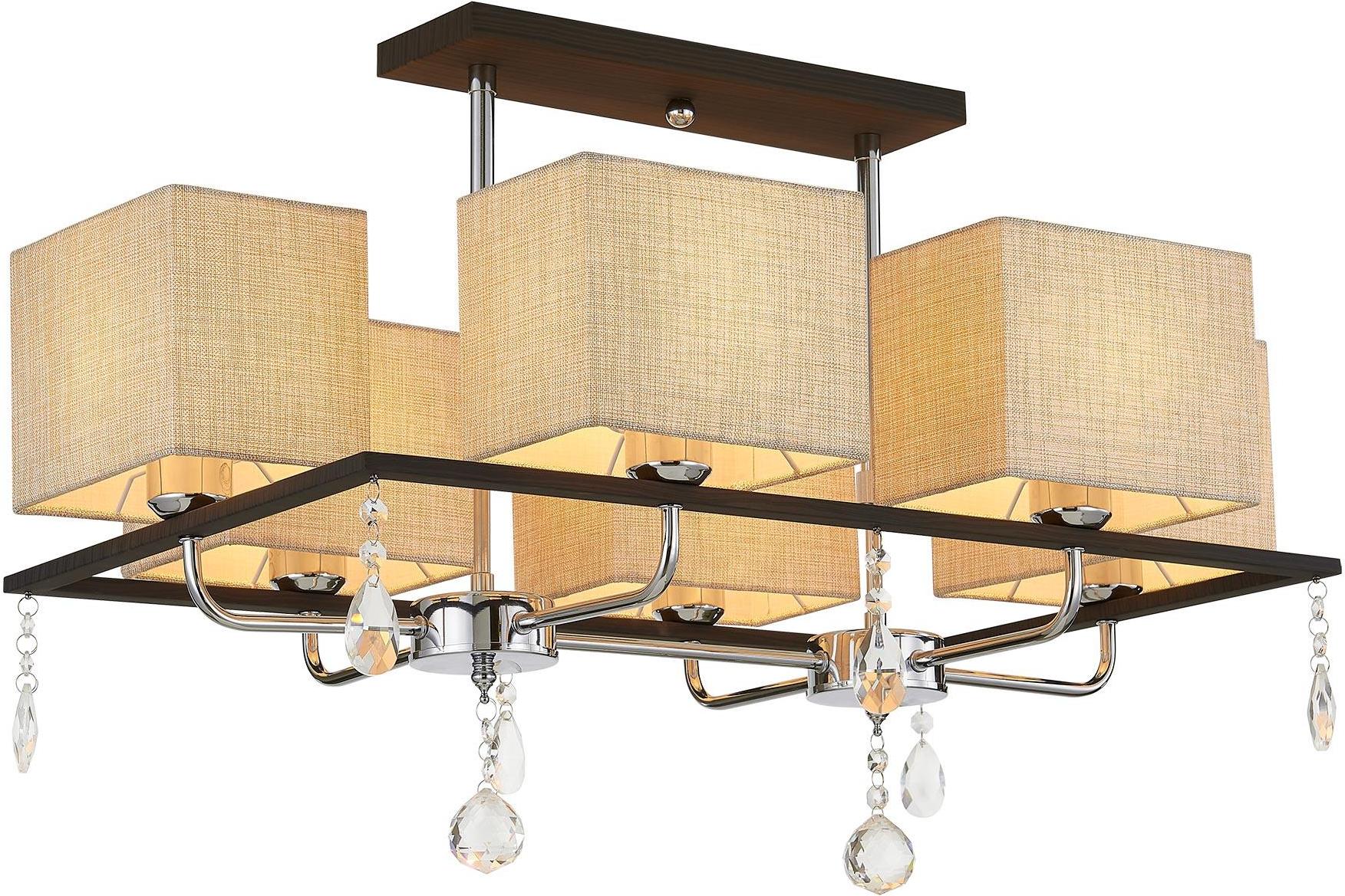 

Citilux CL461161 Дуглас Венге+Хром Люстра, Люстра на штанге Citilux CL461161 Дуглас Венге+Хром Люстра