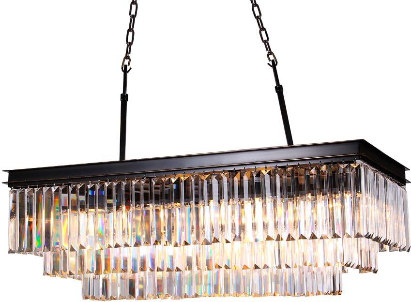 

Подвесная люстра NEWPORT 88*40*H35/135 cm E14 11*60W Black/Gold/Clear crystal [31111/S black+gold], Подвесная люстра NEWPORT 88*40*H35/135 cm E14 11*60W 31111/S black+gold Black/Gold/Clear crystal