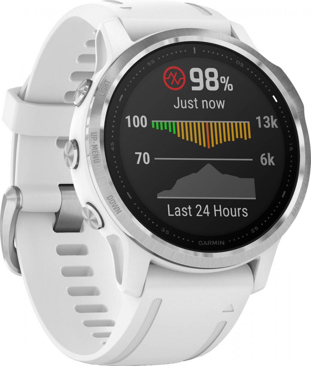 

Умные часы Garmin Fenix 6S серебристый/белый [010-02159-00], Fenix 6S