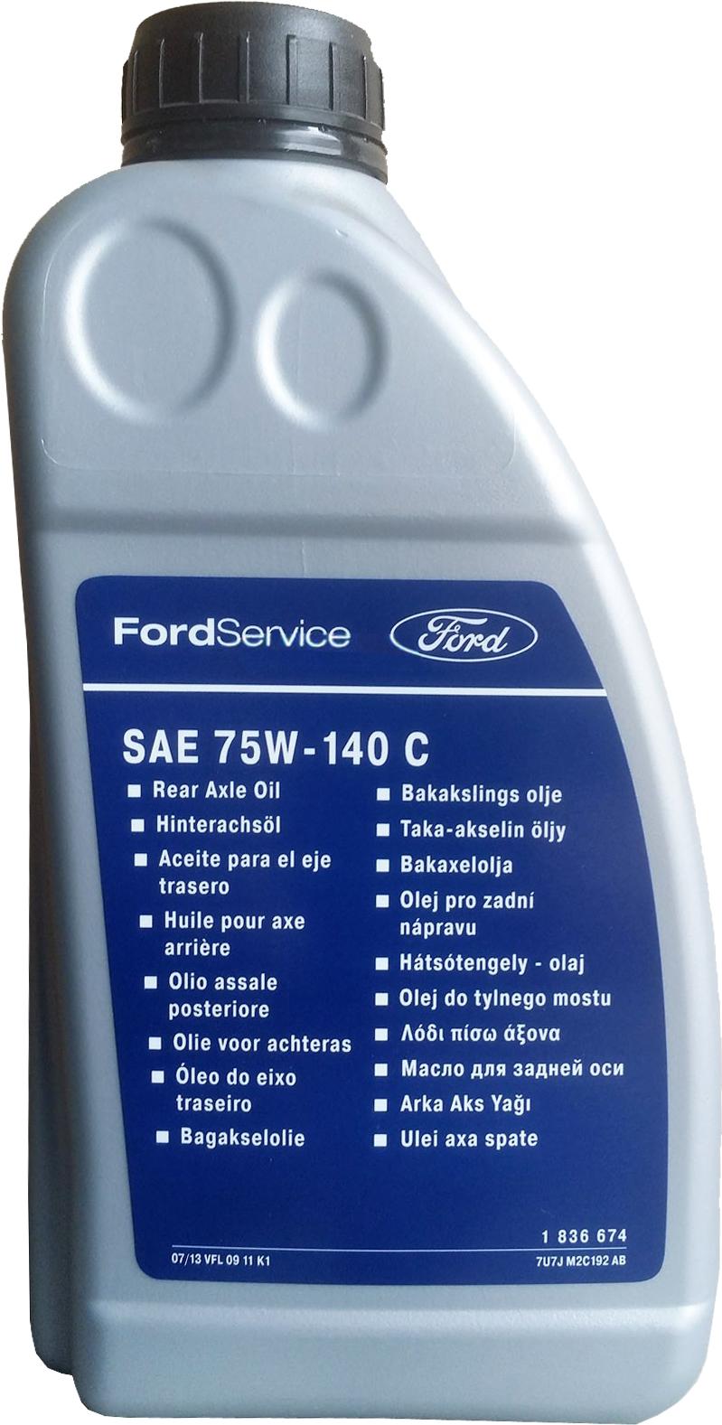

Трансмиссионное масло Ford SAE 75W140C 1л [1836674], SAE 75W140C 1л