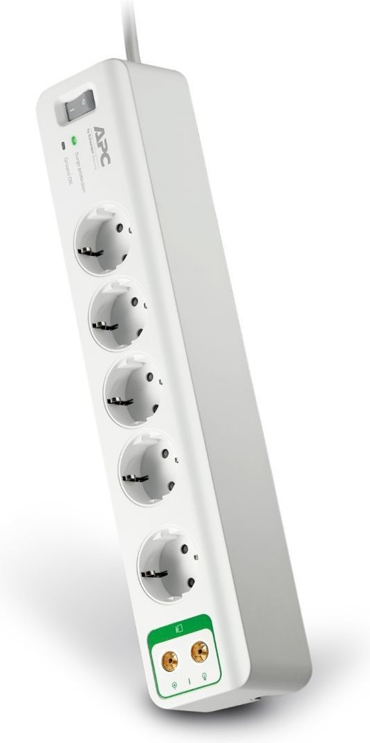 

Сетевой фильтр APC Essential SurgeArrest 5 outlets with coax protection 230 [PM5V-RS], Сетевой фильтр APC Essential SurgeArrest 5 outlets with coax protection 230 PM5V-RS