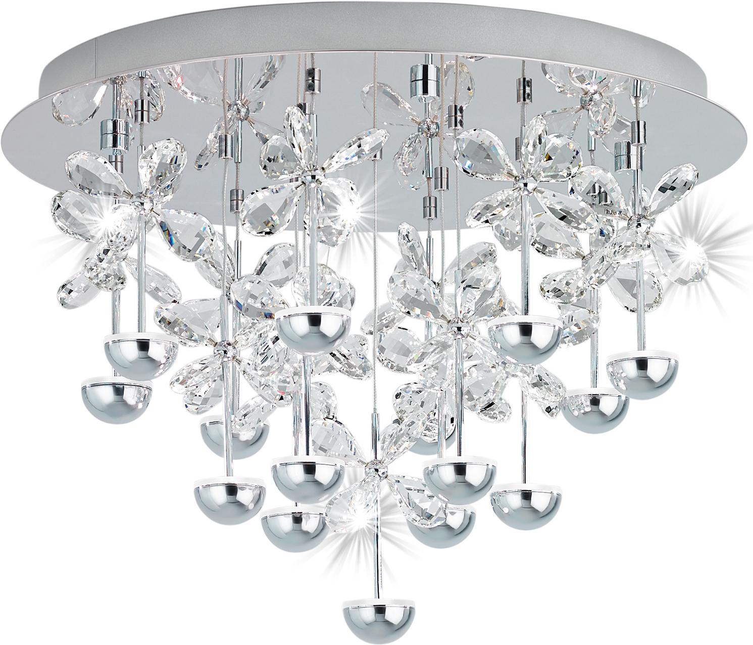 

EGLO Светодиодная люстра PIANOPOLI с димм., 15х1,8W(LED), Ø500, H365, нерж. сталь, хром/хрусталь, прозрач [39245], Светодиодная люстра PIANOPOLI с димм., 15х1,8W(LED), Ø500, H365, нерж. сталь, хром/хрусталь, прозрач