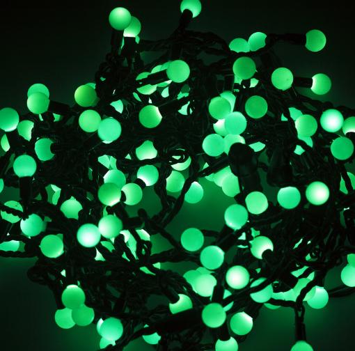 

Новогодняя гирлянда Neon-night Мультишарики 17.5mm 20m 200 LED Green [303-504], Мультишарики 17.5 mm 20 m 200 LED