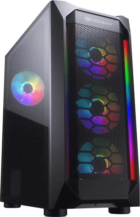 

Корпус Cougar MX410 Mesh-G RGB ATX CGR-5VM6B-MESH-G-RGB без БП черный (385VM70.0004), Корпус Cougar MX410 Mesh-G RGB ATX без БП черный (MX-410-MESH-G-RGB)