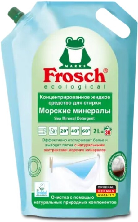 

Гель для стирки Frosch Морские минералы (2л), Гель для стирки Frosch Морские минералы 2л