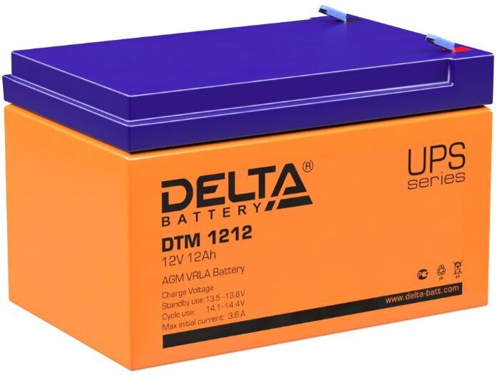 

Аккумулятор для ИБП Delta DTM 1212