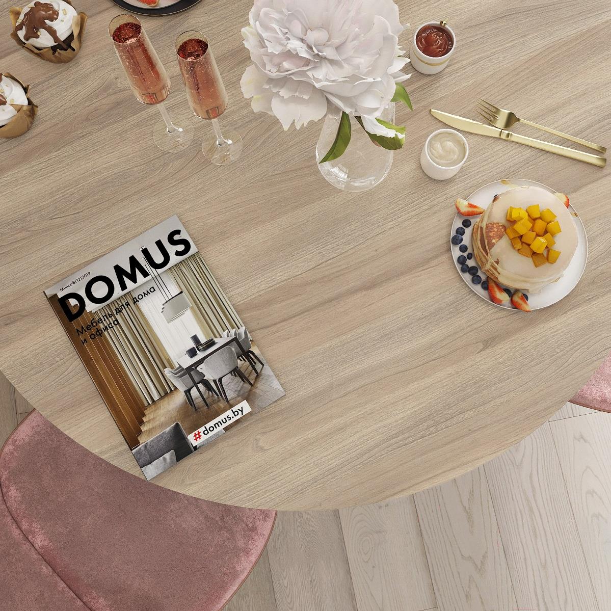 

Стол Domus Оригами-1 вяз светлый/черный, Оригами-1