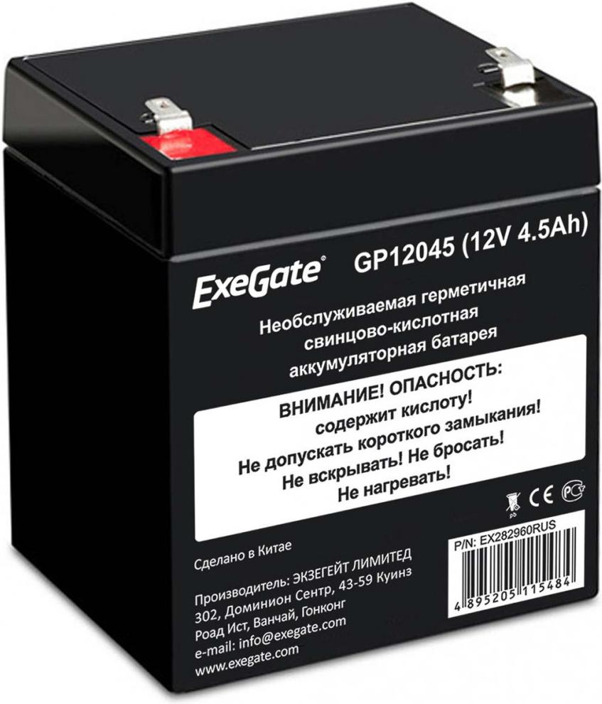 

Аккумулятор для ИБП ExeGate GP12045 [EX282960RUS], GP12045