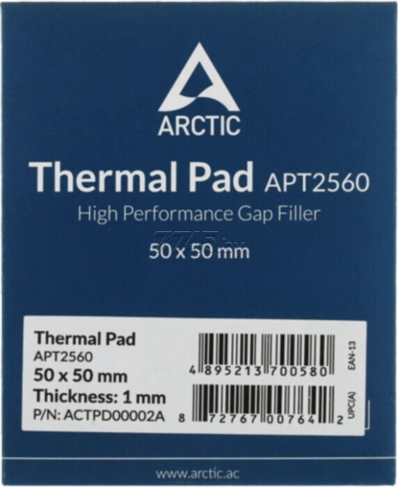 

Термопрокладка Arctic Cooling Thermal pad 50x50x1 (ACTPD00002A)