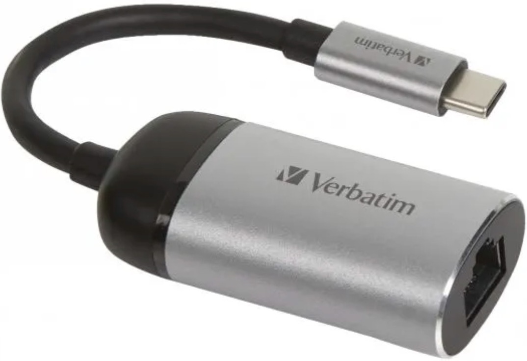 

Переходник Verbatim USB Type-C - RJ45 (49146)