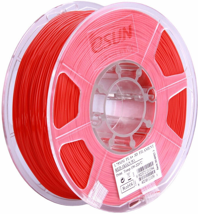 

Пластиковая нить eSUN ABS+ 1,75 мм Red (ABS+175R1)