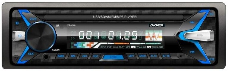 

USB-магнитола Digma DCR-400B, (Digma DCR-400B)