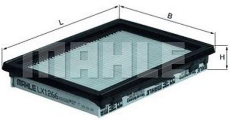 

Фильтр воздушный Knecht/Mahle LX1266, LX1266