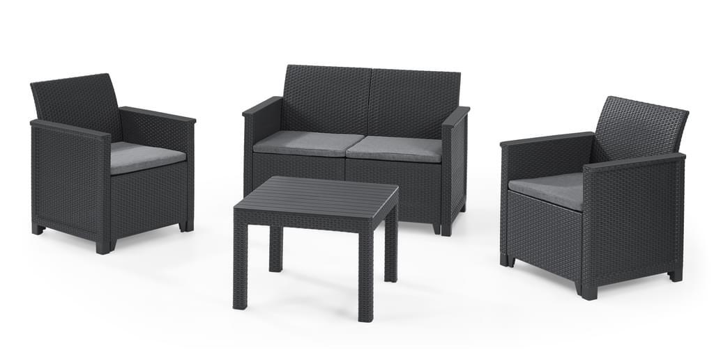 

Комплект садовой мебели Keter Emma 2 seater графит [246158], Emma 2 seater
