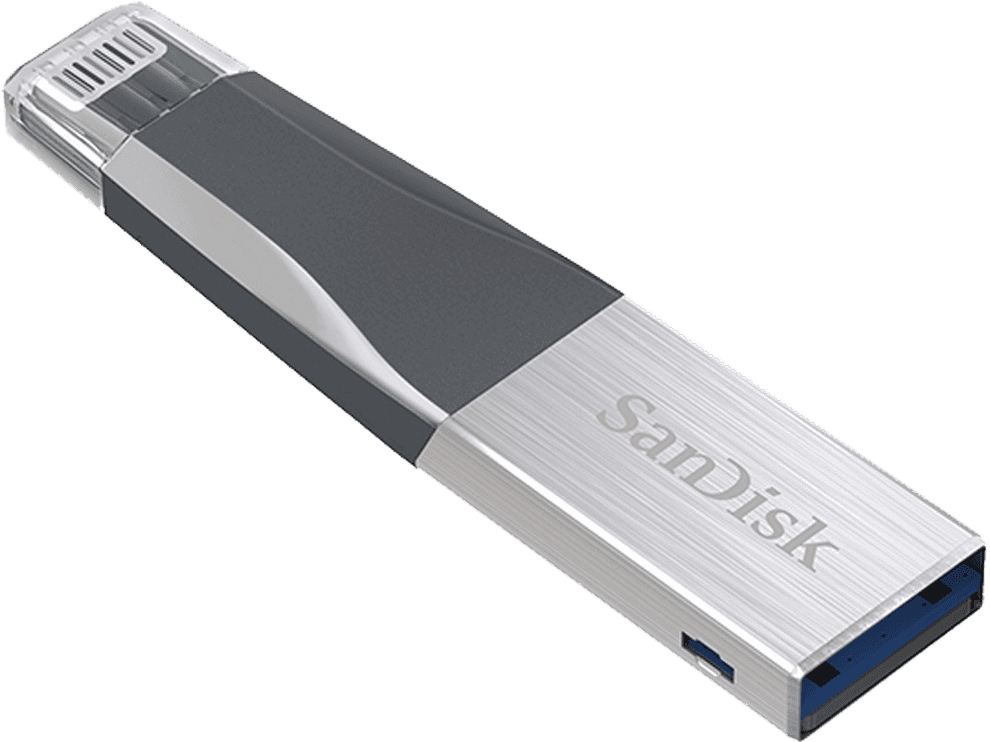 

Флешка SanDisk iXpand Mini 16Gb USB3.0 черный/серебристый [SDIX40N-016G-GN6NN], iXpand Mini