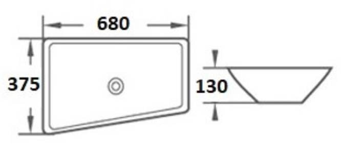 

Умывальник CeramaLux N78121, N78121