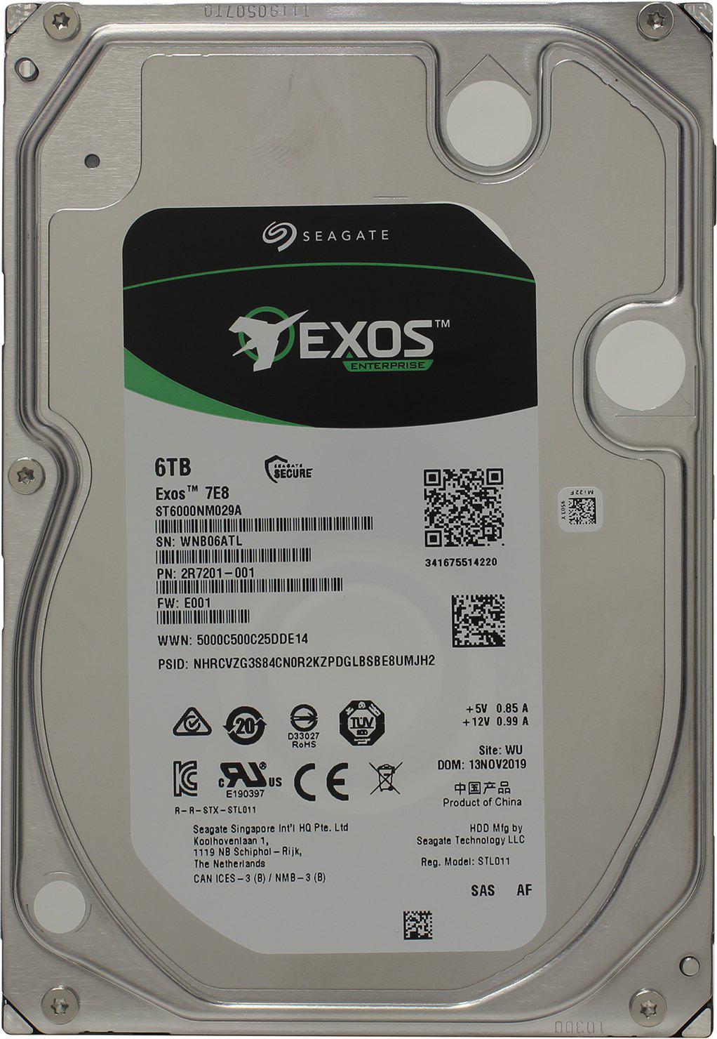 

Жесткий диск Seagate 6TB 7200RPM [ST6000NM029A], Жесткий диск Seagate 6TB ST6000NM029A
