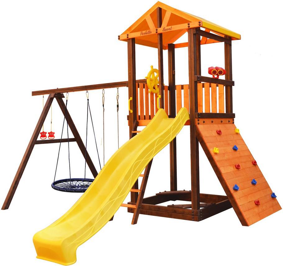 

Игровой комплекс Perfetto Sport Pitigliano-5 + качели Паутина [СГ000004976], Игровой комплекс Perfetto Sport Pitigliano-5 + качели Паутина СГ000004976