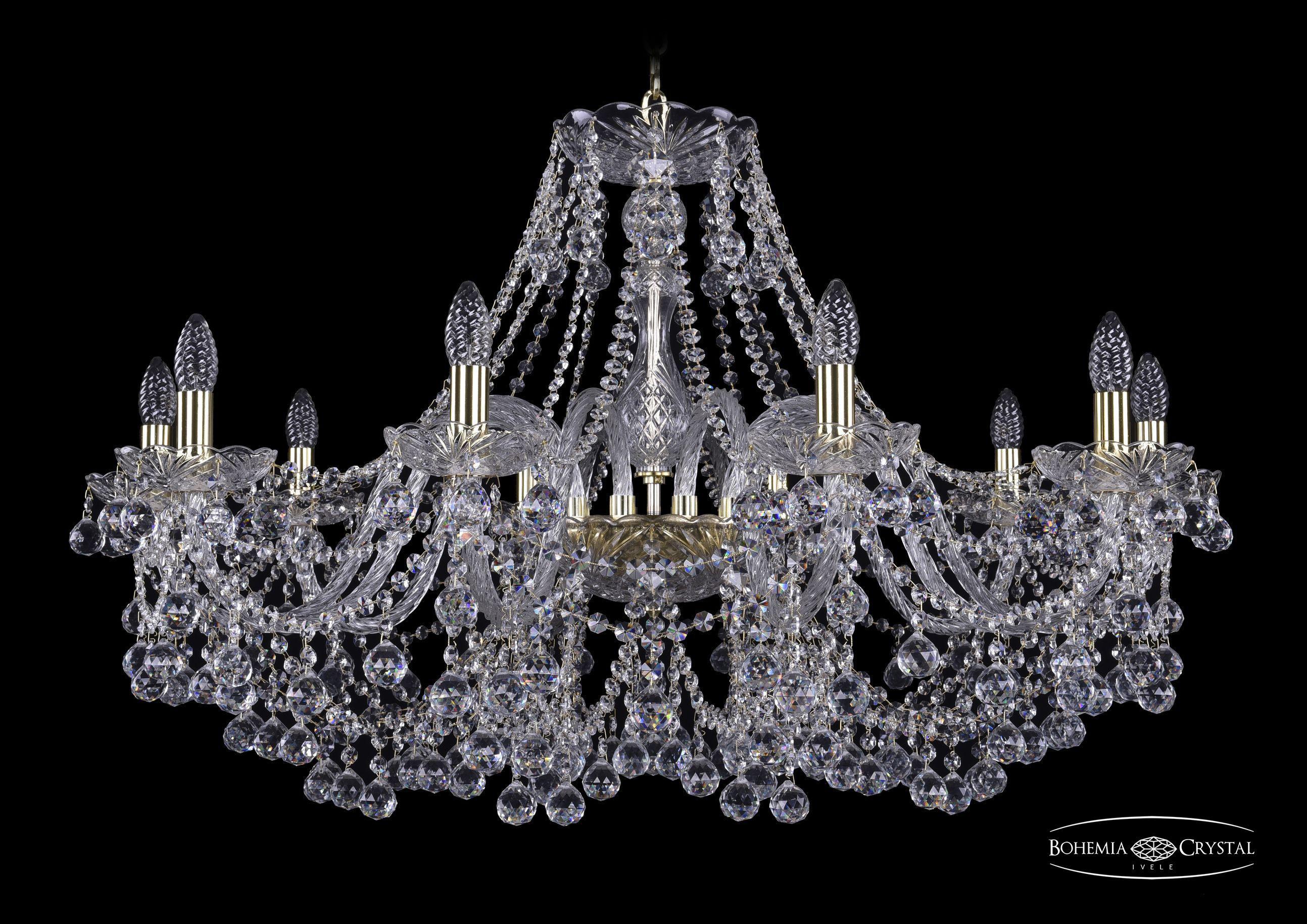

Подвесная люстра Bohemia Ivele Crystal 1409/10/360/G