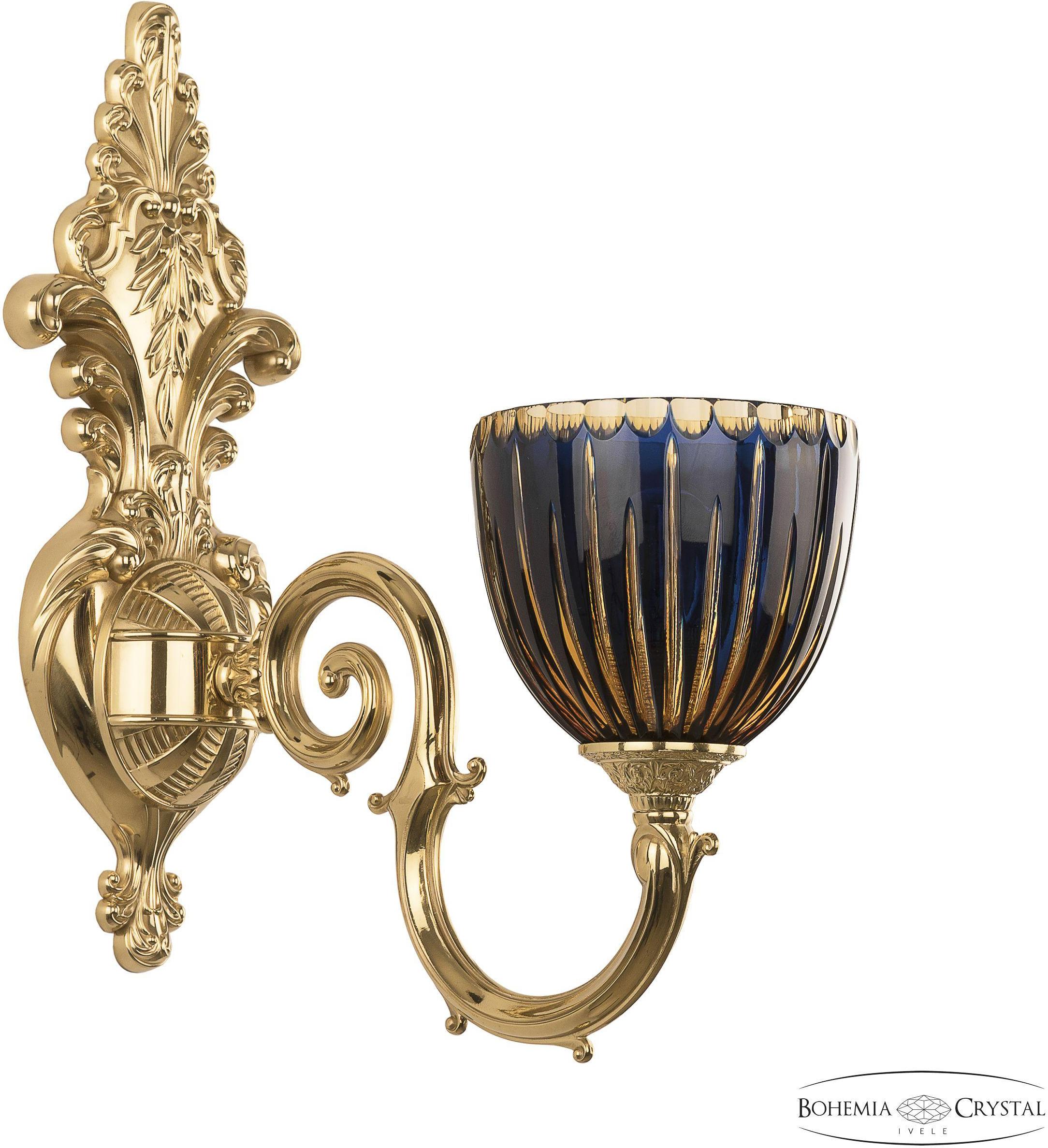 

Подвесная люстра Bohemia Ivele Crystal 7203B15/1/210 G P1 U Amber-Blue/H-1K