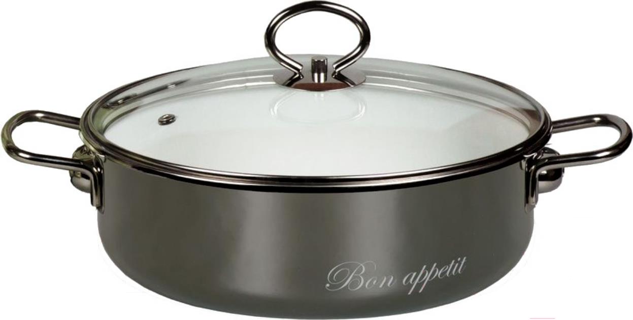 

Кастрюля СтальЭмаль Bon Appetit мокрый асфальт, Bon Appetit 8SН245S