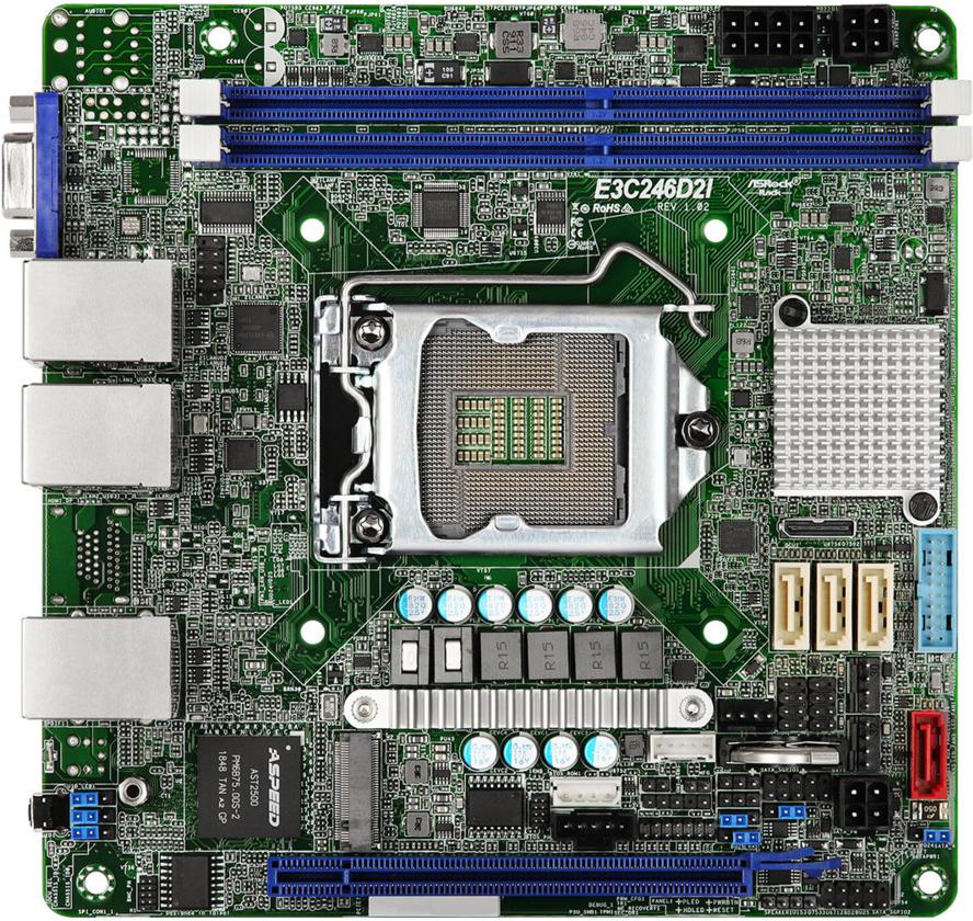 

Материнская плата ASRock C246 S1151 [E3C246D2I], C246 S1151