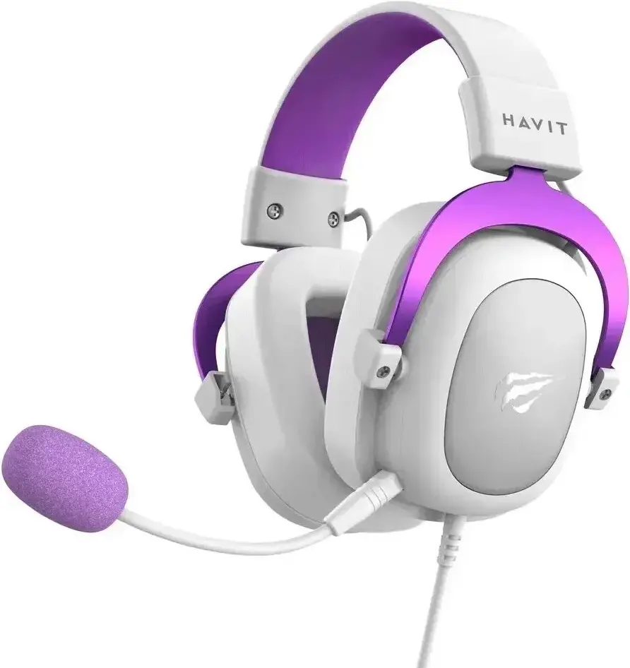 

Наушники Havit H2002d Белый/Фиолетовый