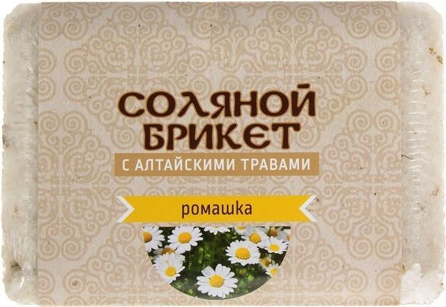 

Соляной брикет для бани Соляная баня С алтайскими травами и ромашкой, С алтайскими травами и ромашкой