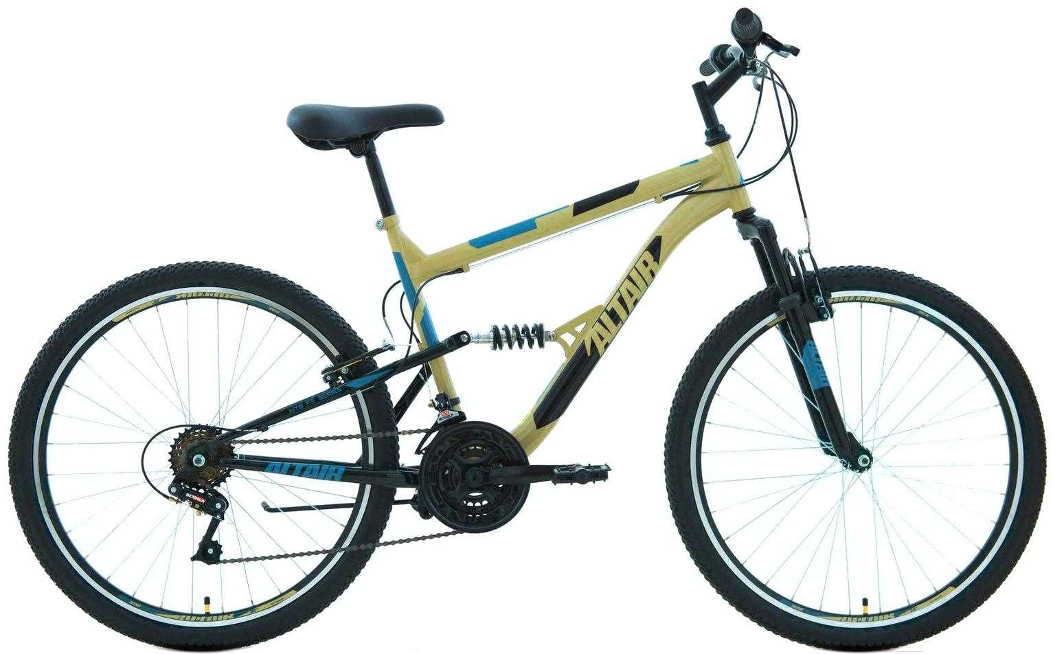 

Велосипед Forward Altair MTB FS 26'' 1.0 рама 18 дюймов 2020 бежевый/черный [RBKT0SN6P011], Altair MTB FS 26 1.0 2020 18'