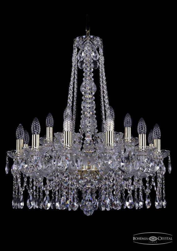 

Подвесная люстра Bohemia Ivele Crystal 1413/12+6/220/h-73/G