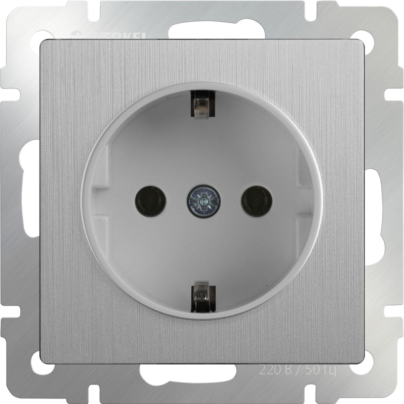 

Розетка Werkel WL09-SKG-01-IP20 серебряный [a035648], WL09-SKG-01-IP20