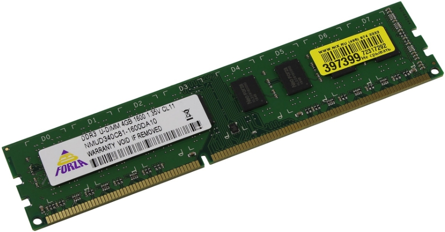 

Оперативная память Neo Forza DDR3 DIMM 4Gb PC3-12800, DDR3 DIMM 4Gb PC3-12800