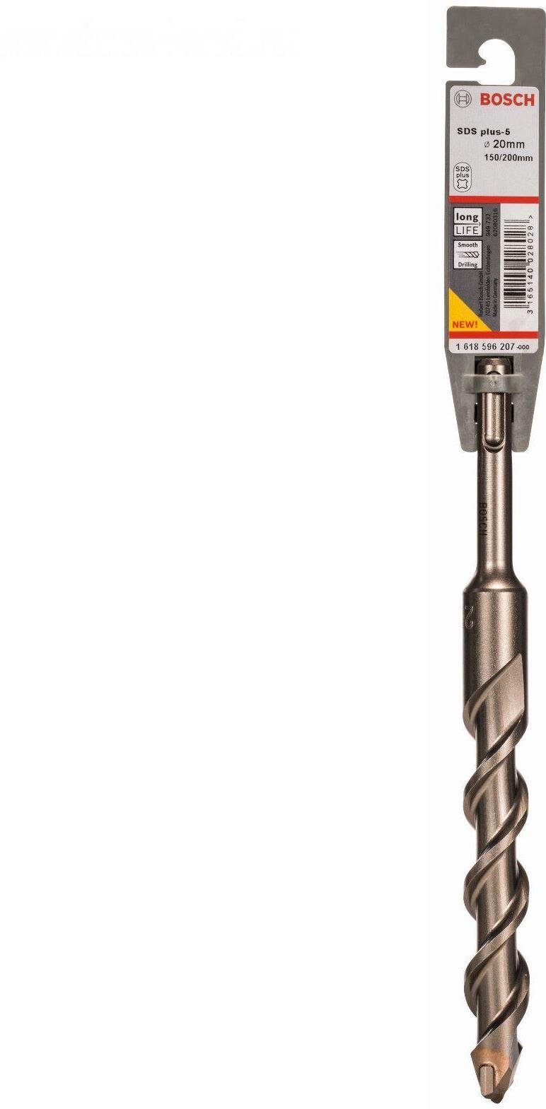 

Бур Bosch 1.618.596.207, Bosch SDS-plus 20х150х200мм SDS-plus-5 1618596207