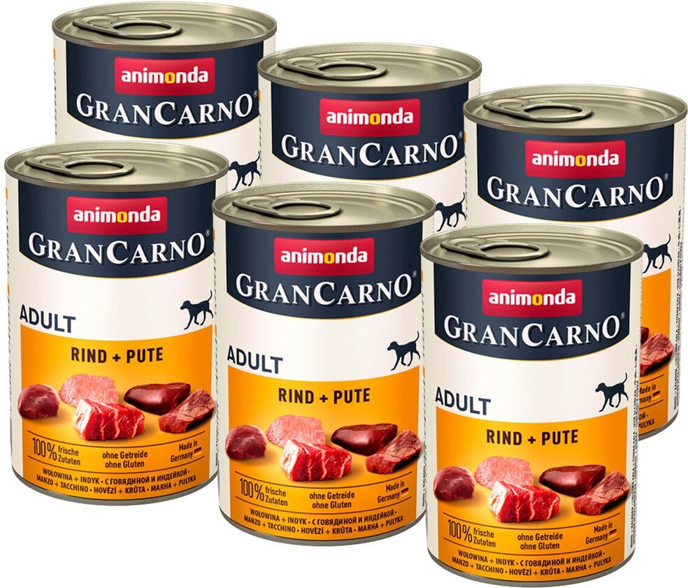 

Корм для собак Animonda GranCarno Original Junior с говядиной и сердцем индейки (800г), Корм для собак Animonda GranCarno Original Junior говядина/сердце индейки 800г
