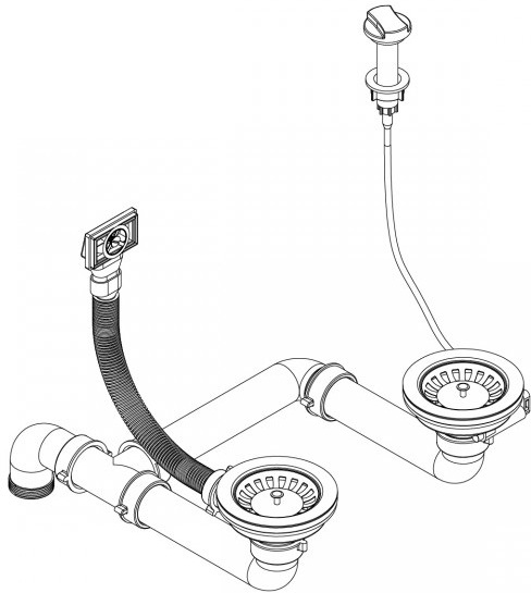 

Донный клапан для сифона Aquasanita AQF 003 V [AQF 003], Донный клапан для сифона Aquasanita AQF 003 V